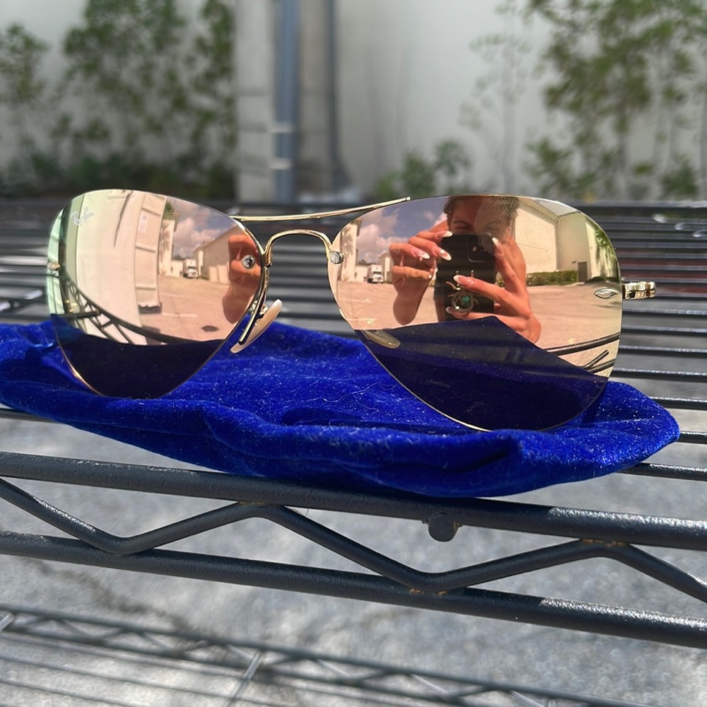 Ray Ban Mirror Sunglasses Aviators womens